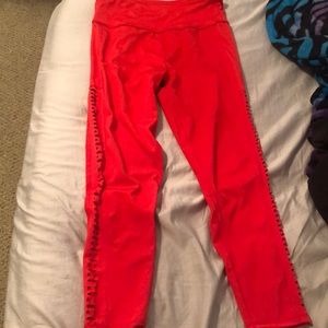 Red Leggings, Size Medium
